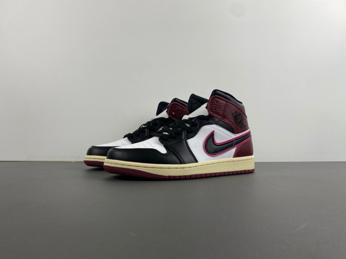 air jordan 1 mid se bordeaux fq7818-101