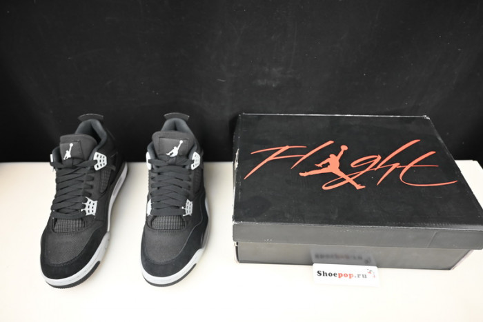 air jordan 4 black canvas dh7138-006