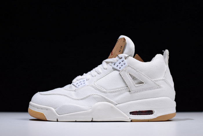 levi''s x air jordan 4 ''white'' ao2571-100