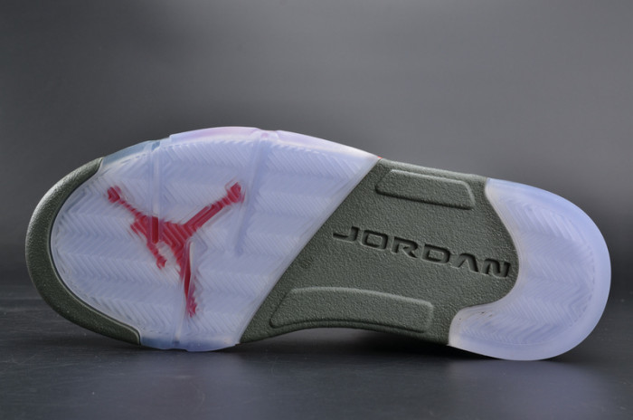bape x air jordan 5 trophy room“camo” university red mens 136027-051