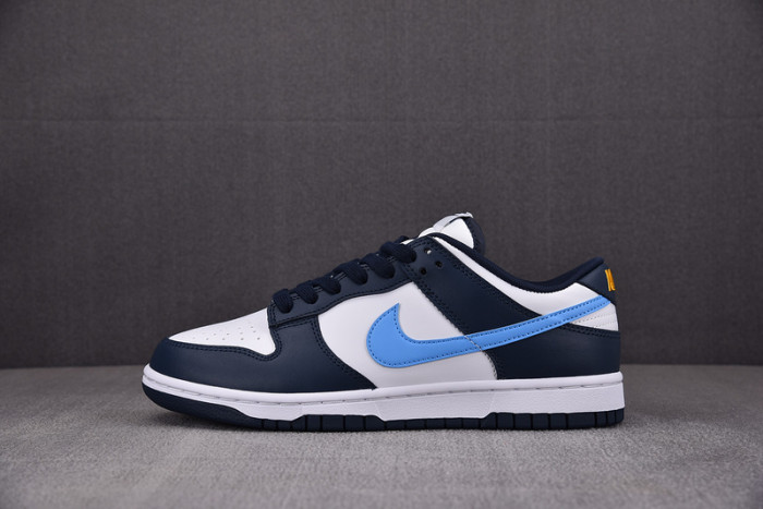 nike dunk low midnight navy university blue fn7800-400