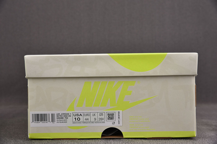 air jordan 1 high og "volt" 555088-702