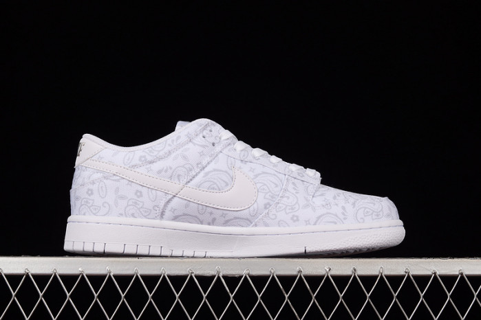 nike dunk low white paisley dj9955-100