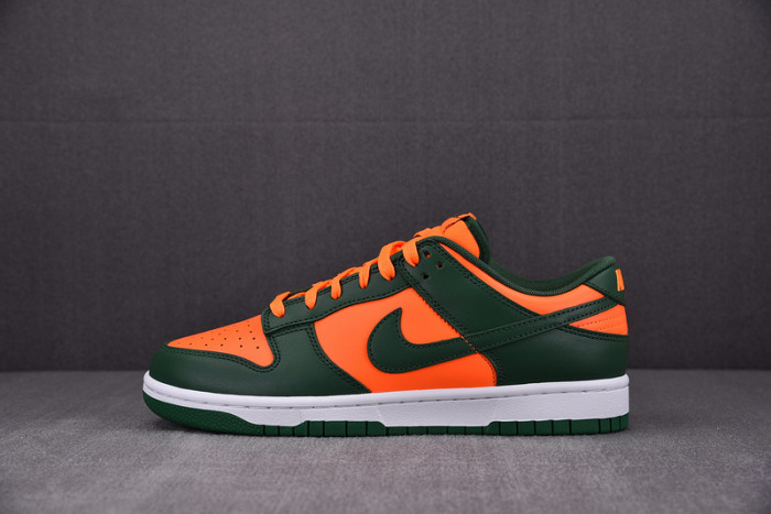 nike dunk low miami hurricanes dd1391-300