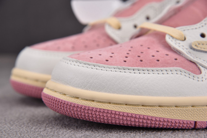 travis scott x air jordan 1 low og white pink dm7866-600