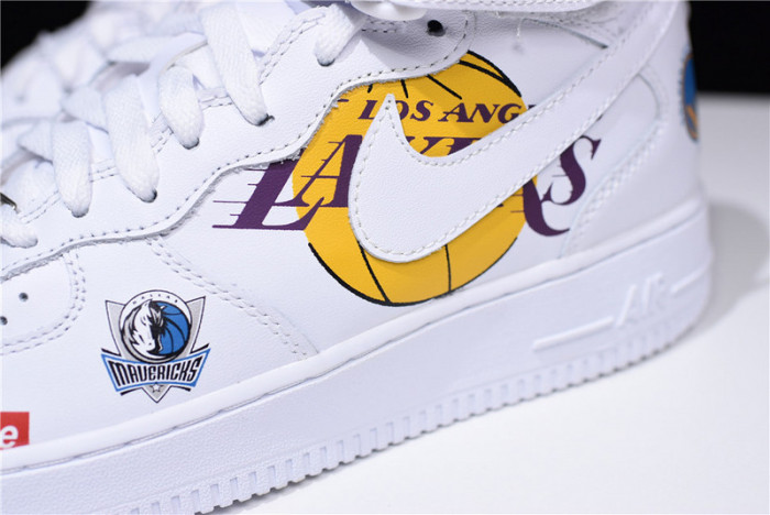 S*p*e x nike air force 1 mid nba teams white aq8017-100