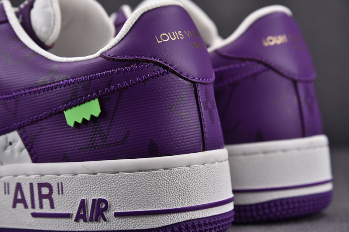 nike low air force 1 x purple white