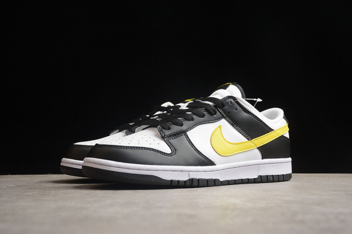 nike dunk low black yellow white fq2431-001