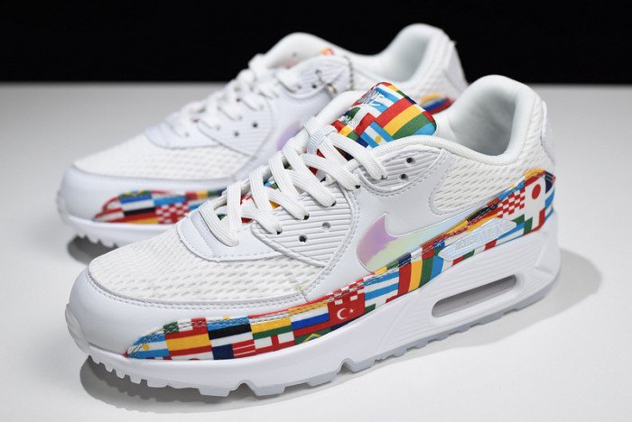nike air max 90 nic qs "international flag pack" a05119 100