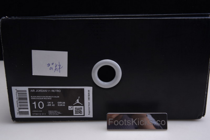 air jordan 11 retro “25th anniversary” ct8012-011