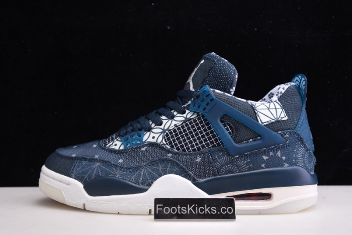 air jordan 4 sashiko deep ocean cw0898-400