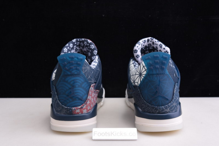 air jordan 4 sashiko deep ocean cw0898-400