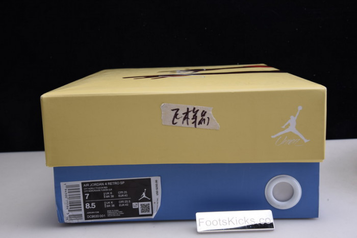 union x air jordan 4 dc9533-001