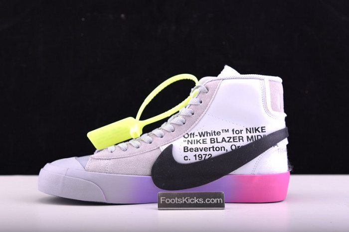 nike blazer mid ofw wolf grey serena "queen" aa3832-002