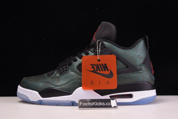 air jordan 4 green laser aj4-1043515