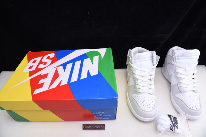 nike dunk high retro white vast grey （2021）dd1399-100