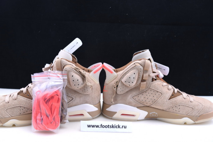 travis scott x air jordan 6 “british khaki ” dh0690-200