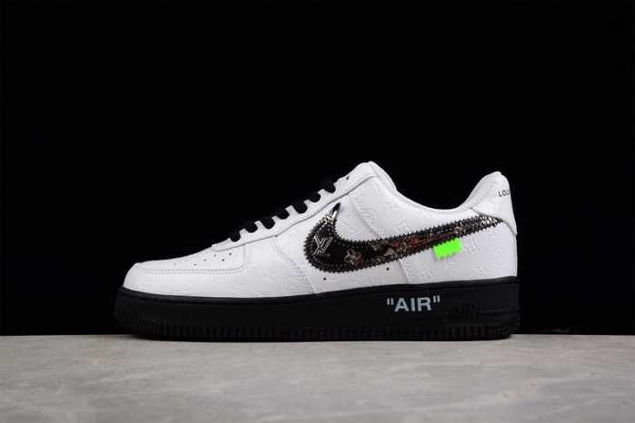 nike low air force 1 x white black