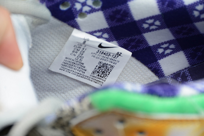 2020 nike sb dunk low pro purple/yellow 318403-137