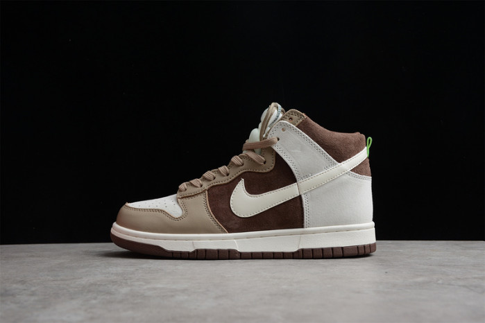 nike dunk high light chocolate dh5348-100