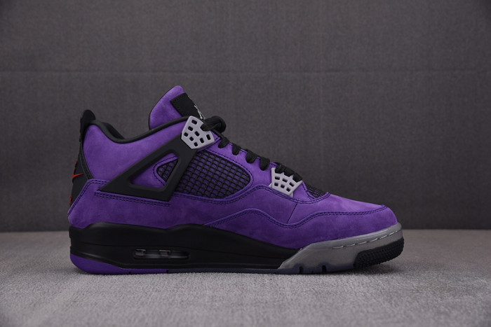 travis scott x air jordan 4 retro purple aj4-766296