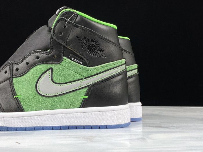 air jordan 1 high zoom “rage green” ck6637- 002