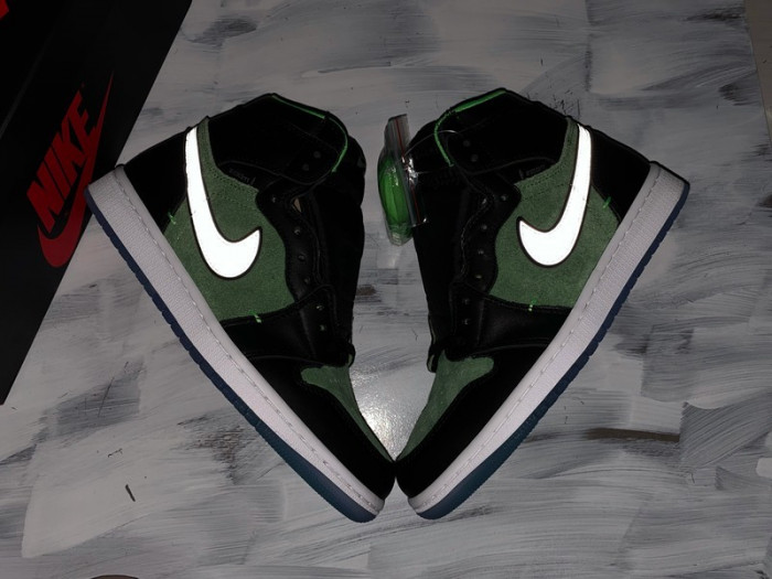air jordan 1 high zoom “rage green” ck6637- 002