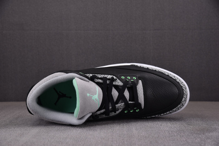 air jordan 3 "green glow" ct8532-031