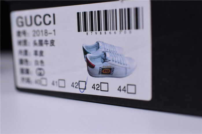 g*u*i ace embroidered low-top sneaker with gg logo