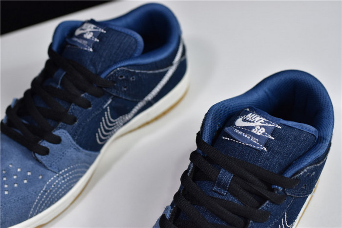 nike sb dunk low sashiko denim gum cv0316-400