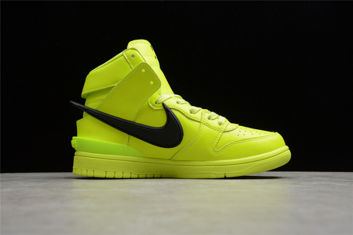 nike dunk high ambush flash lime cu7544-300