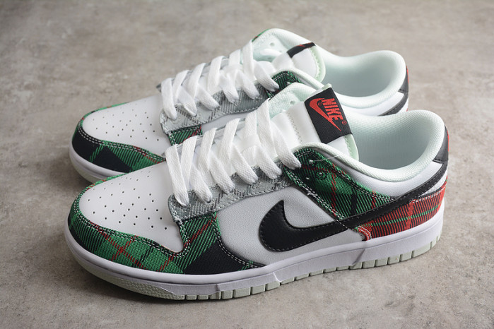 nike dunk low plaid dv0827-100