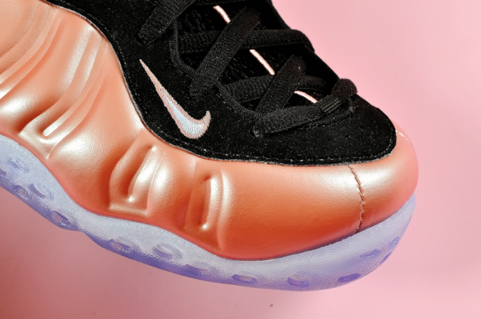 nike air foamposite one "rust pink" white/ black 314966-602