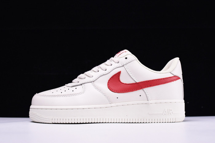 nike air force 1 ''07 white sport red new shoes 315122-126