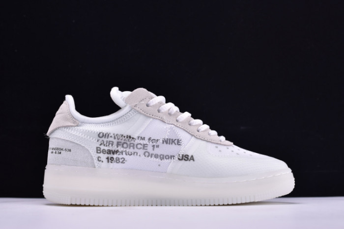 nike air force 1 low ofw all white ao4606-100