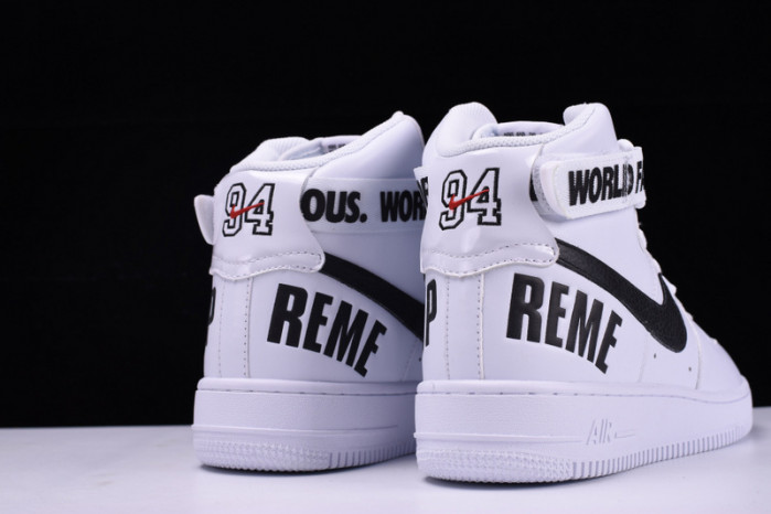 nike S*p*e air force 1 one high white world famous 698696-100