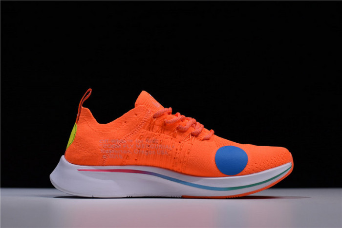 nike x ofw zoom fly mercurial flyknit total orange ao2115-800