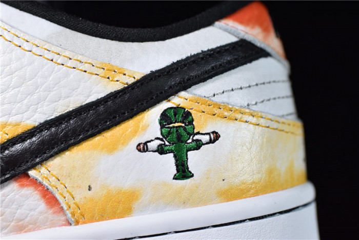 nike sb dunk low raygun tie-dye white bq6832-101