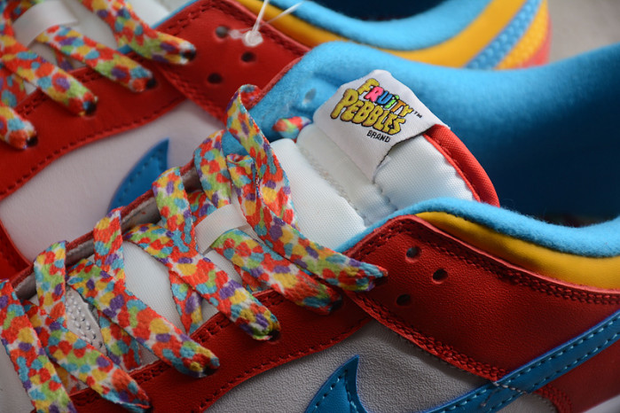 nike dunk low qs lebron james fruity pebbles dh8009-600