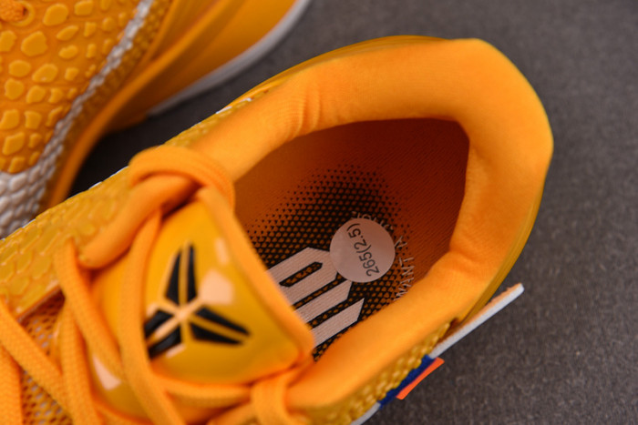 nike kobe 6 protro off white yellow cw2190-501