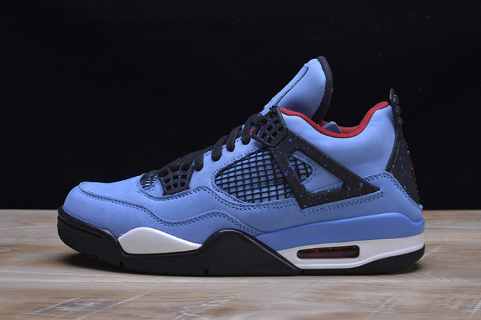 travis scott x air jordan 4 “houston oilers” university blue 308497-406