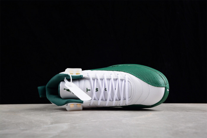air jordan 12 white and green 136001-063