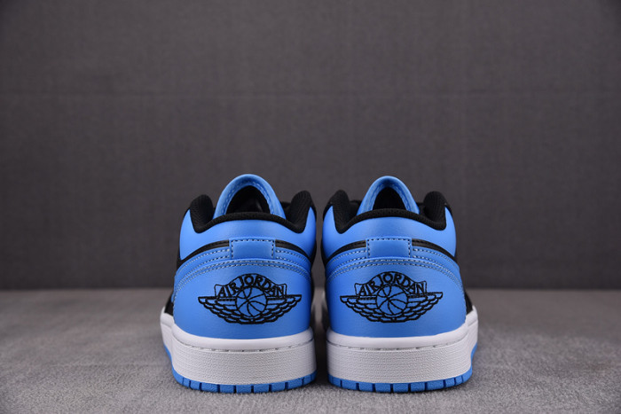 air jordan 1 low black university blue 553558-041
