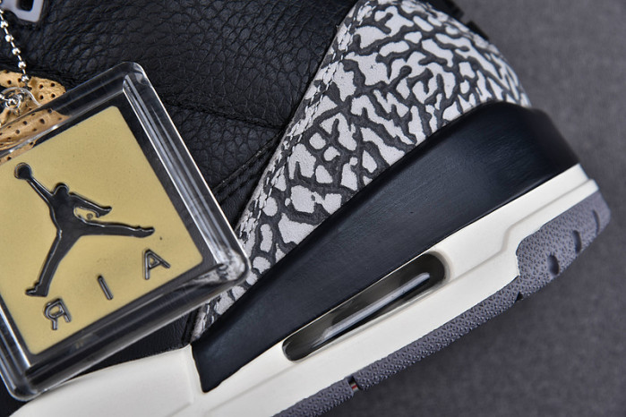 air jordan 3 black gold wmns ck9246-067