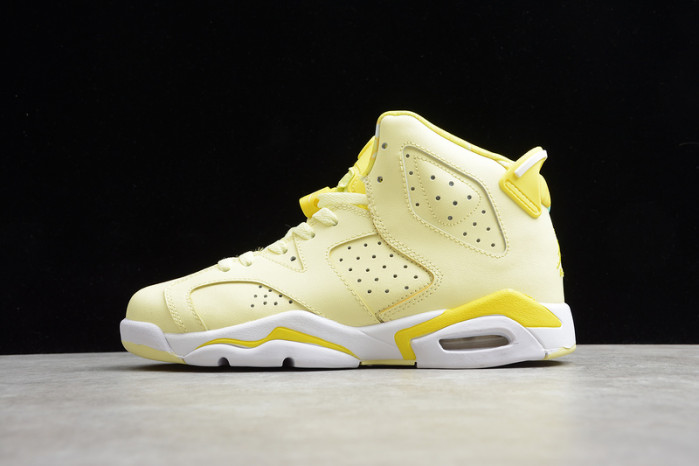 air jordan 6 retro dynamic yellow floral (gs) 543390-800